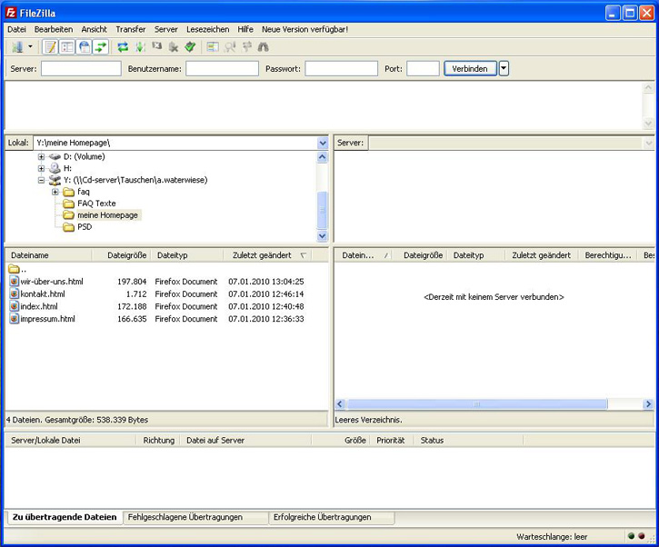 Nutzung-FileZilla1
